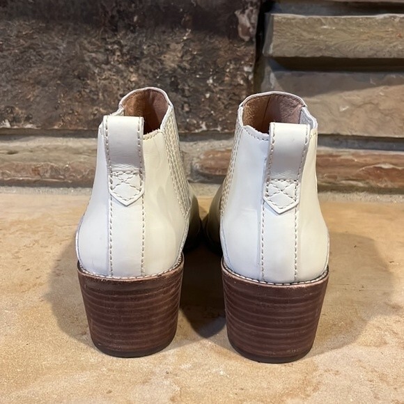 Madewell Bonham White Leather Bootie - Picture 7 of 10